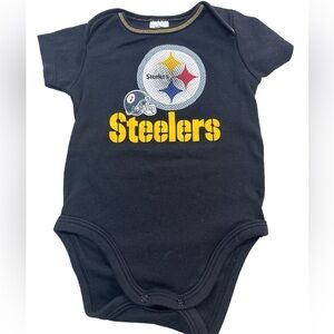 NFL Team Apparel Steelers Onsie Black and Gold 3-6 Months